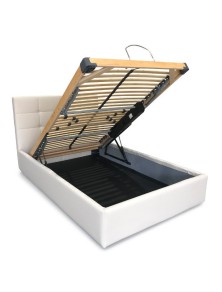 letto contenitore una piazza e mezza con rete motorizata elettrica