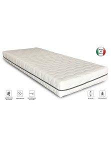 RETE ELETTRICA MOTORIZZATA A DOGHE CON MATERASSO ORTOPEDICO SFODERABILE 80x200