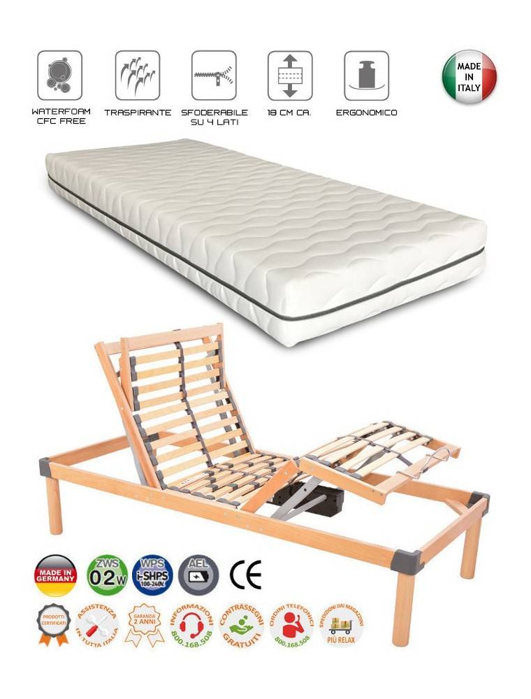 rete motorizzata on materasso 80x200