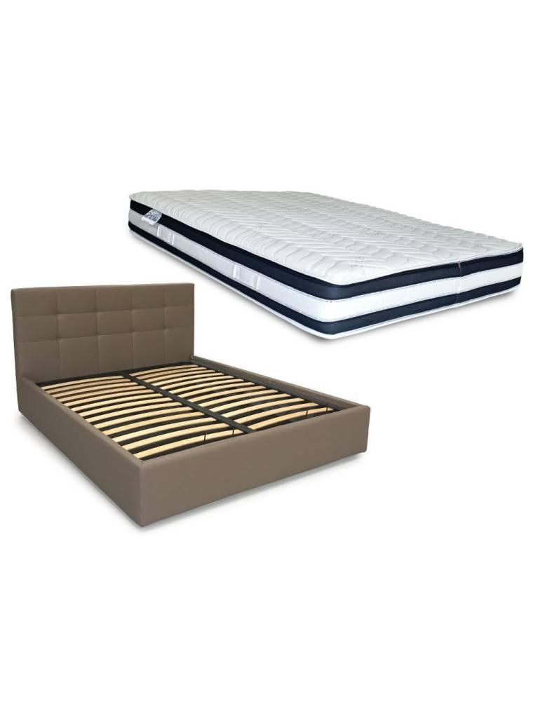 LETTO MATRIMONIALE CONTENITORE CON MATERASSO ORTOPEDICO IN MEMORY VITAMINIC RIVESTIMENTO FIBRA D'ARGENTO SFODERABILE LETTO MATRIMONIALE CONTENITORE CON MATERASSO ORTOPEDICO IN MEMORY VITAMINIC RIVESTIMENTO FIBRA D'ARGENTO SFODERABILE