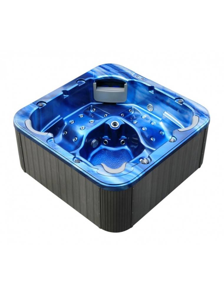 MINI PISCINA RISCALDATA IDROMASSGGIO DA GIARDINO 5 POSTI FULL OPTIONAL