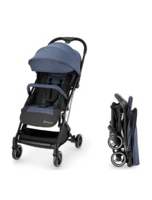 passeggino con copri gambe e capottina impermeabile con parapioggia