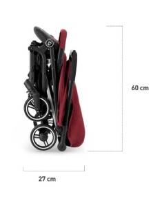 passeggino con copri gambe e capottina impermeabile con parapioggia