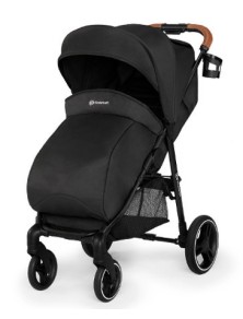passeggino regolabile con sospensione a 4 ruote con sacco gambe, parapioggia e portabicchiere