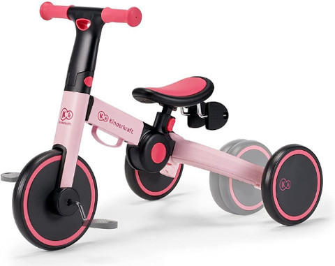 triciclo balance bike in alluminio trasformabile con sella