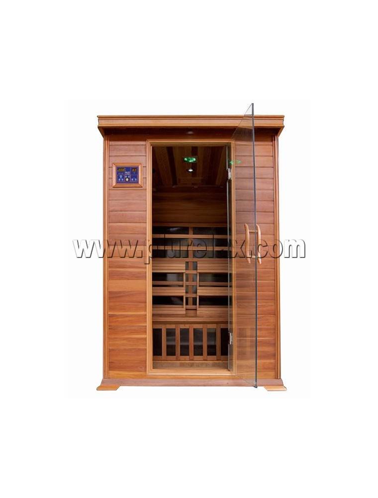 SAUNA AD INFRAROSSI 2 POSTI CON IRRADIATORI IN CARBONIO FULL OPTIONAL