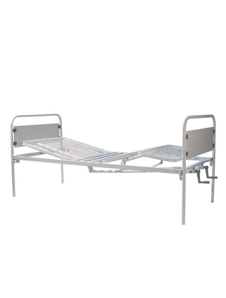 LETTO OSPEDALIERO A DUE (2) MANOVELLE 
