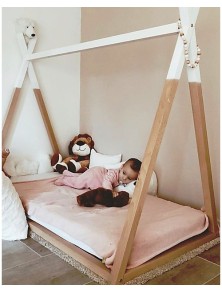 LETTINO MONTESSORIANO TIPI IN LEGNO DI FAGGIO MASSELLO DOGHE INCLUSE