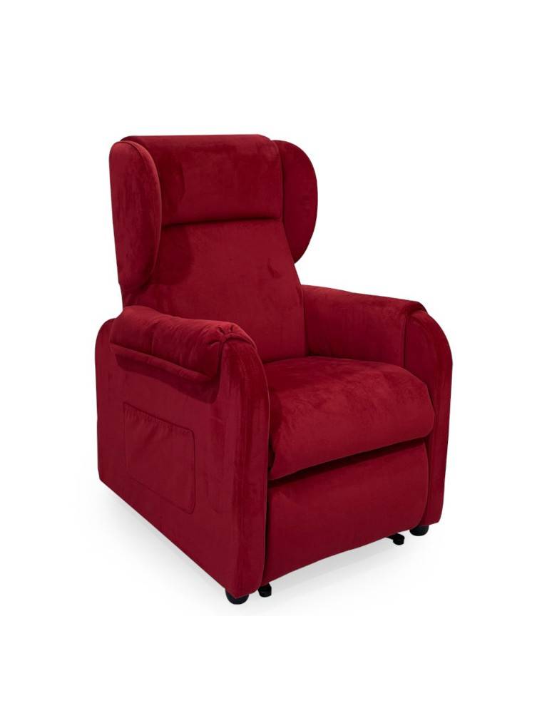 poltrona relax elettrica con 4 ruote kit roller larghezza 65 cm