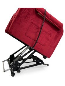 poltrona relax elettrica con 4 ruote kit roller larghezza 65 cm