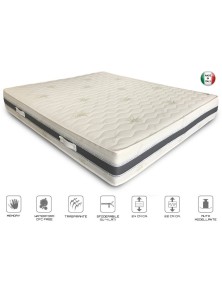 rete elettrica motorizzata indipendente con due materassi memory aloe