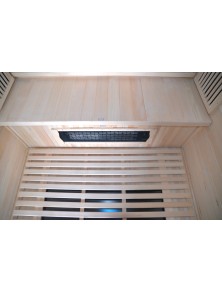 SAUNA AD INFRAROSSI 3 POSTI CON RADIATORI CARBONIO E CERAMICA FULL OPTIONAL CORNICE ESTERNA LED