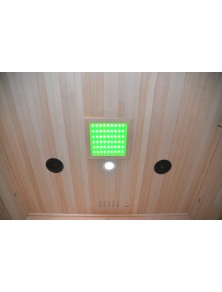 SAUNA AD INFRAROSSI 3 POSTI CON RADIATORI CARBONIO E CERAMICA FULL OPTIONAL CORNICE ESTERNA LED