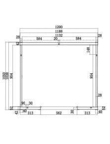 Sauna Infrarossi 2 Posti Bluetooth e Cromoterapia | 120x105 cm