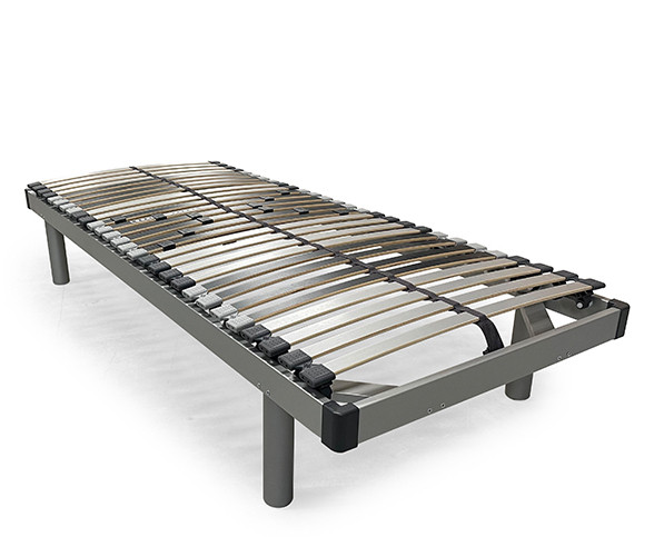 Rete Matrimoniale 160x190 In Legno Di Faggio - Doghe Ammortizzate Con Regolatori Lombari - Foto 11