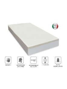 MATERASSO IN MEMORY CON RIVESTIMENTO ANALLERGICO E ANTIBATTERICO SFODERABILE