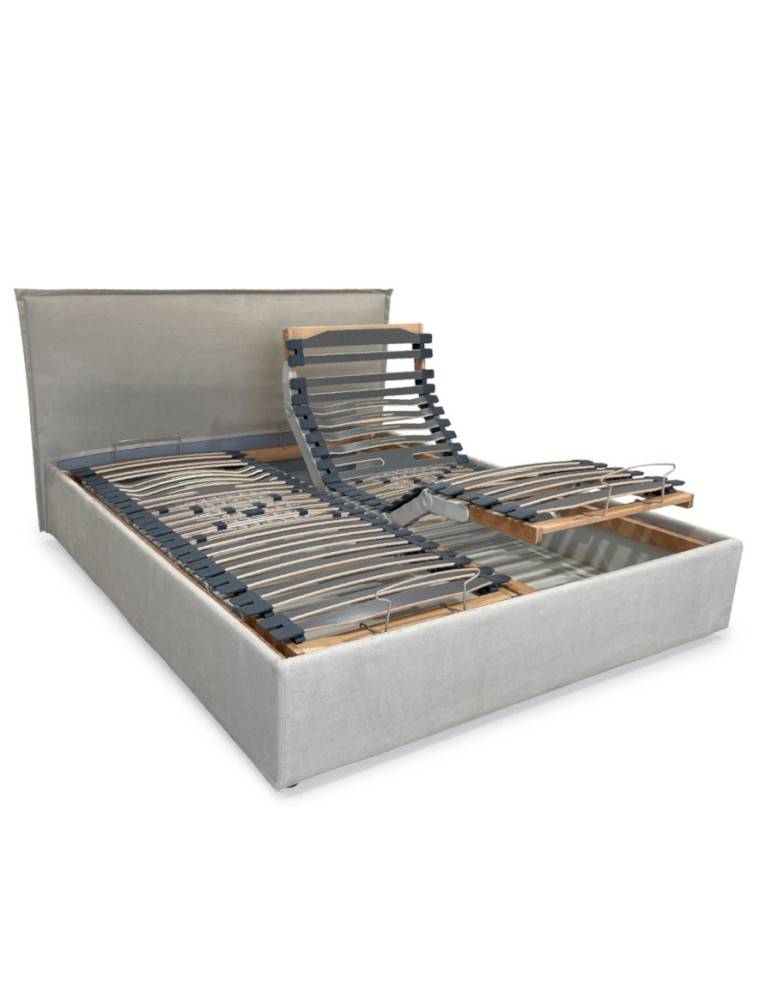 letto contenitore con rete motorizzata movimento contenitore elettrico