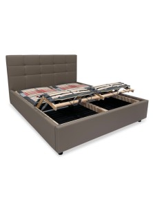 LETTO ELETTRICO MOTORIZZATO MATRIMONIALE CONTENITORE CON MOTORI SPORGENTI