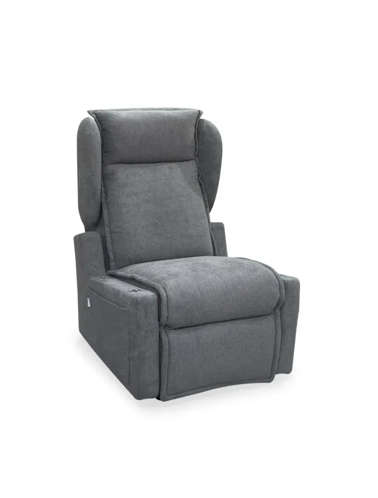 Poltrona Relax Braccioli Estraibili, Alzata Assistita, Kit Roller