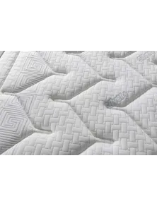 Materasso una piazza e mezza a molle insacchettate e memory con rivestimento sfoderabile in silver