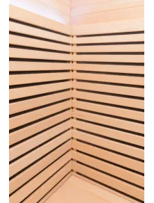Sauna ad infrarossi 2 posti full optional con radiatori al carbonio cromoterapia e led interni temperatura sauna infrarossi 65°C