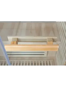 Sauna ad infrarossi 2 posti full optional con radiatori al carbonio cromoterapia e led interni temperatura sauna infrarossi 65°C