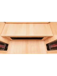 Sauna ad infrarossi 3 posti full specrtum inclusa di optional cromoterapia