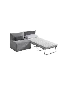 Poltrona letto completamente sfoderabile con materasso 90x200