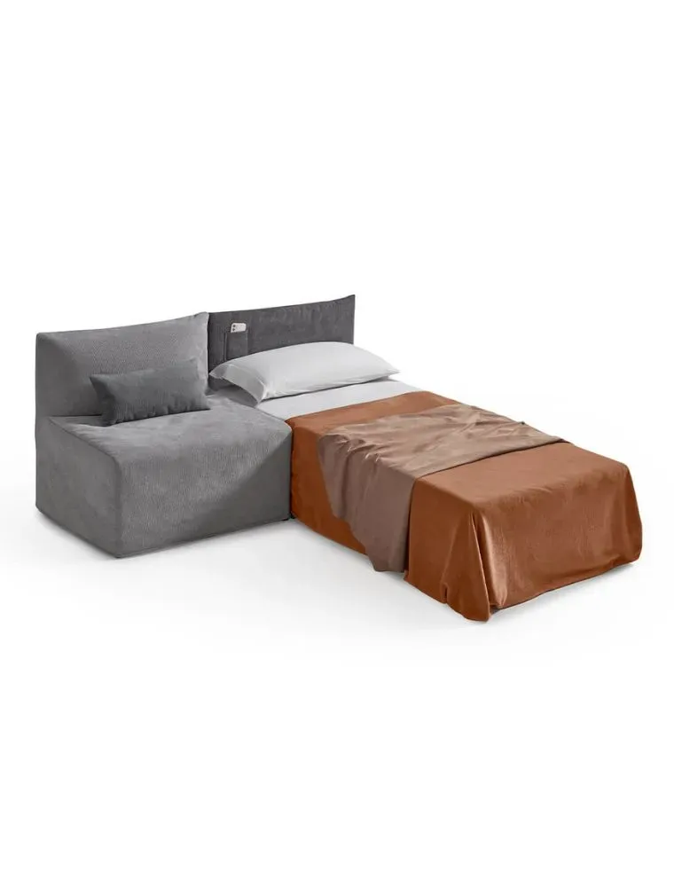 Poltrona letto completamente sfoderabile con materasso 90x200