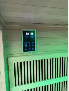 Sauna ad infrarossi 5 posti full optional pannelli radianti al carbonio
