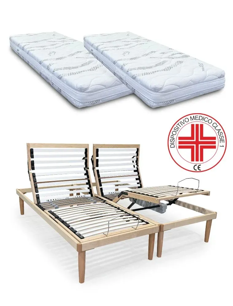 Rete motorizzata elettrica matrimoniale con telecomando senza fili