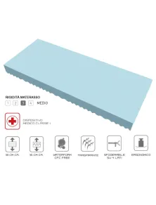 Rete motorizzata elettrica inclusa di materasso in waterfoam sfoderabile