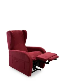 Poltrona Relax per Anziani e Disabili 2 Motori Doppia Pediera Kit Roller Braccioli Estraibili
