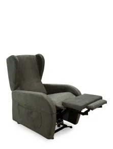 Poltrona Relax per Anziani e Disabili 2 Motori Doppia Pediera Kit Roller Braccioli Estraibili