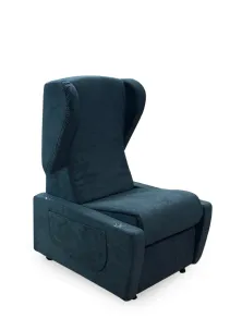Poltrona Relax per Anziani e Disabili 2 Motori Doppia Pediera Kit Roller Braccioli Estraibili