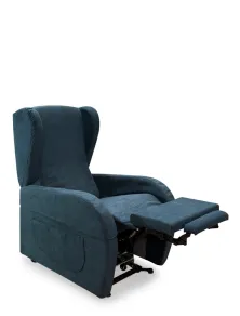 Poltrona Relax per Anziani e Disabili 2 Motori Doppia Pediera Kit Roller Braccioli Estraibili