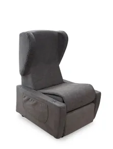 Poltrona Relax per Anziani e Disabili 2 Motori Doppia Pediera Kit Roller Braccioli Estraibili