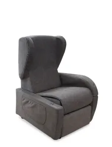 Poltrona Relax per Anziani e Disabili 2 Motori Doppia Pediera Kit Roller Braccioli Estraibili
