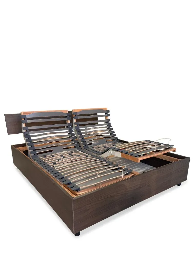Letto Matrimoniale Vano Contenitore Alzata Elettrica Rete