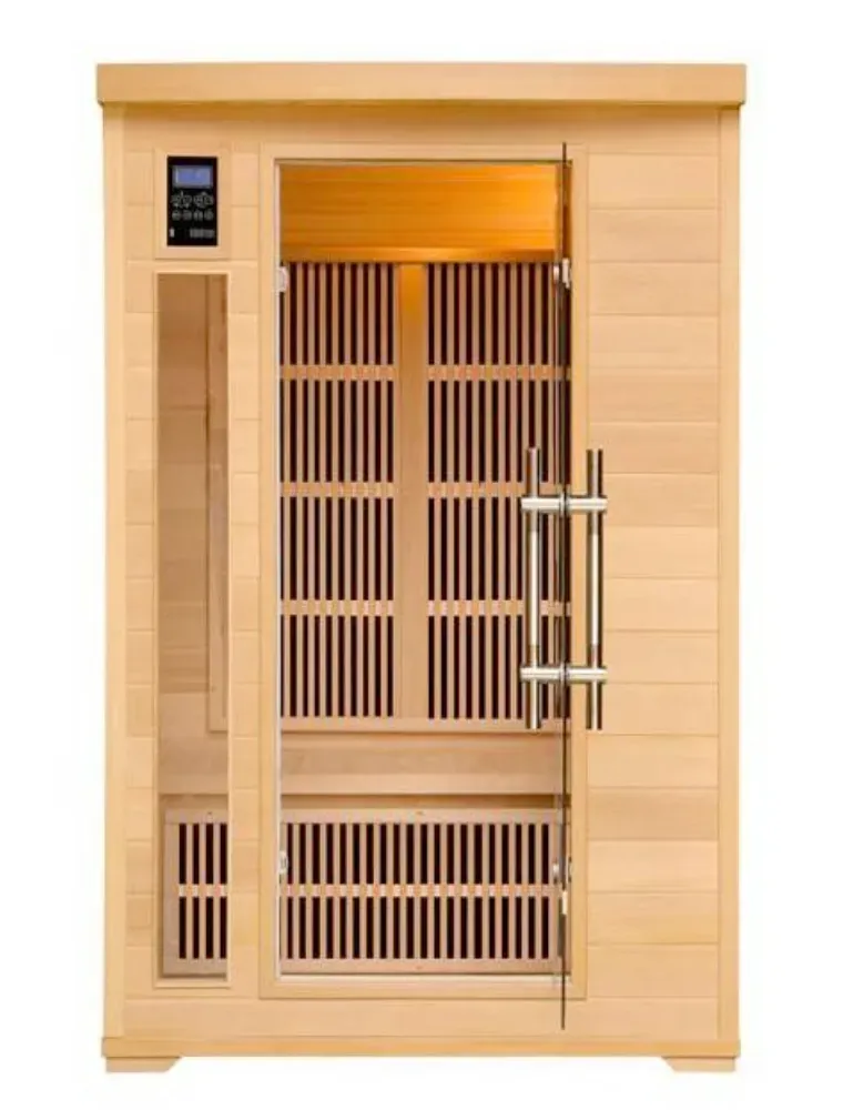 Sauna Infrarossi 2 Posti Bluetooth e Cromoterapia | 120x105 cm