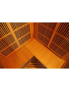 SAUNA AD INFRAROSSI 2/3 POSTI ANGOLARE CON IRRADIATORI IN CARBONIO FULL OPTIONAL