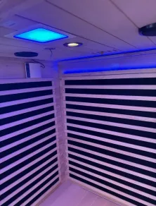 Sauna Infrarossi 2 Posti Carbonio | Bluetooth e Cromoterapia | Più Relax®