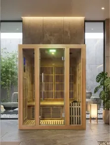 Sauna Ibrida 3 Posti: Infrarossi e Finlandese Combinata | Più Relax®