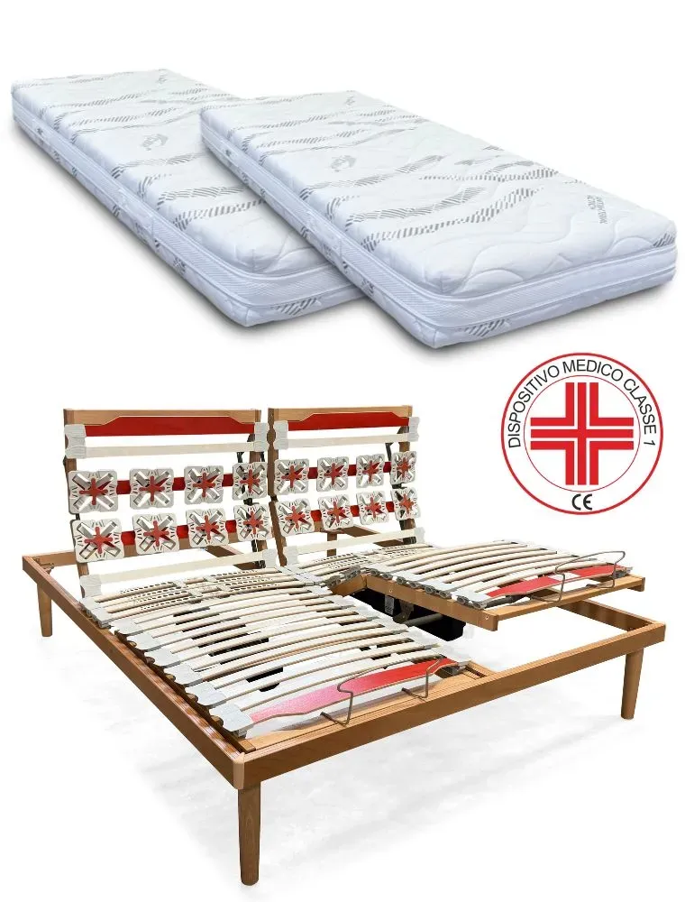 Offerta Rete Matrimoniale Motorizzata + Materasso Waterfoam HyCare silver