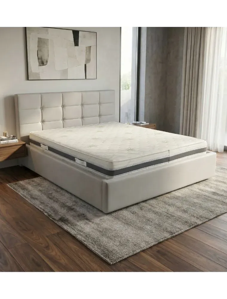 Letto Contenitore + Materasso Memory 7 Zone Aloe Vera | Set