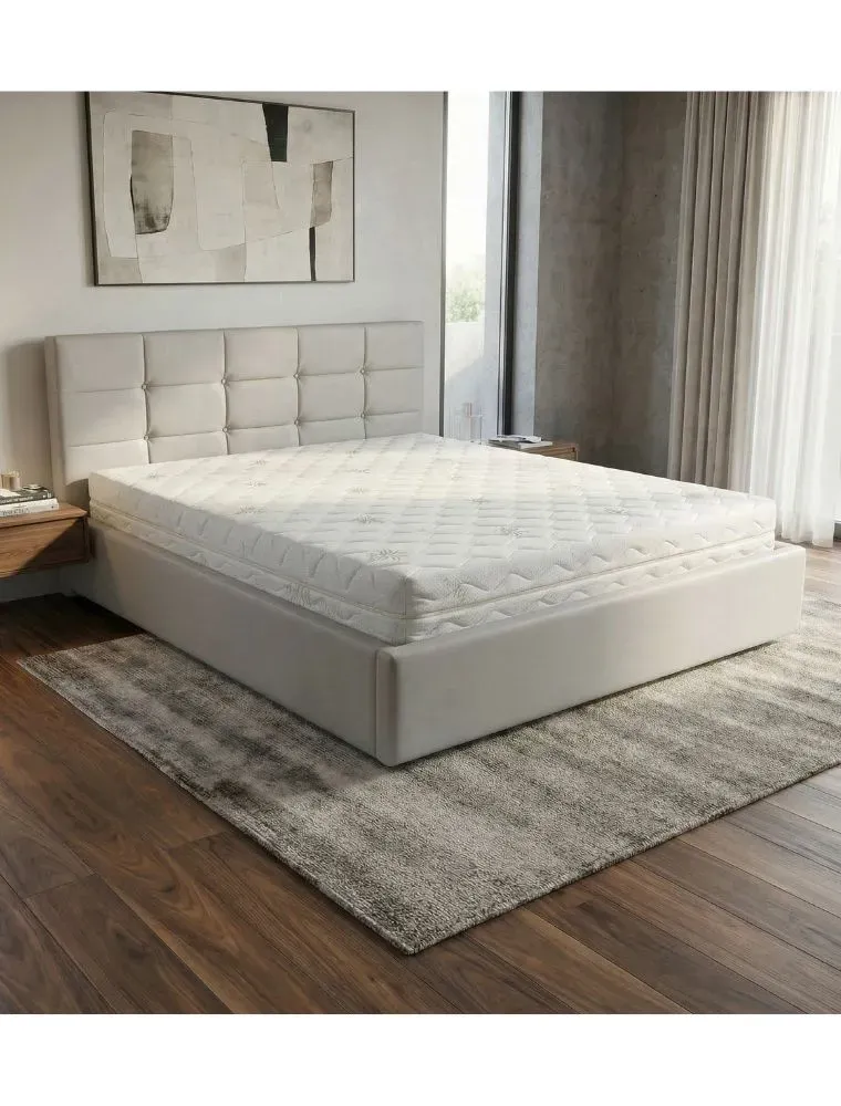 Letto Contenitore Matrimoniale + Materasso Aloe Vera | Offerta Set