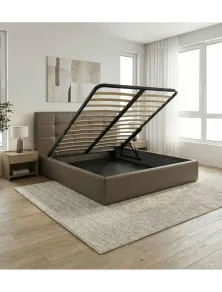 Letto Contenitore + Materasso Memory 7 Zone Aloe Vera | Set