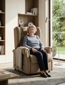 Poltrona Relax Elettrica Alzapersona 2 Motori Bergère Piu Relax®