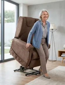 Poltrona Relax Elettrica Alzapersona 2 Motori Bergère Piu Relax®