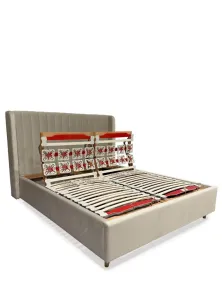 Letto Matrimoniale in Velluto con Rete Motorizzata | Più Relax®